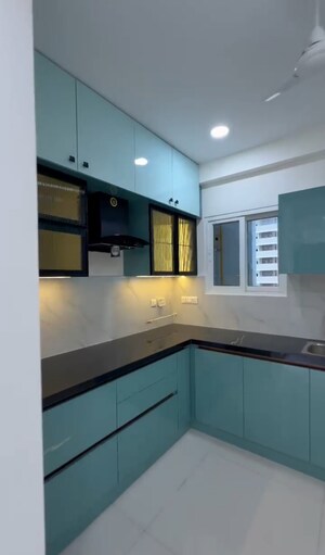 Kitchen in 3 BHK Apartment at Rajapushpa Provincia, Narsingi – for Sale