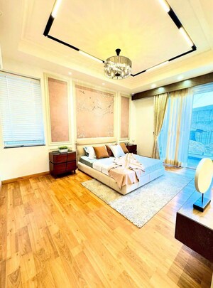 Living Room in 4 BHK Builder Floor at Ansal API Esencia, Sector 67 – for Sale