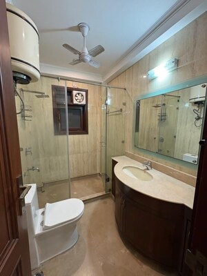 Attached Bathroom in 3 BHK Builder Floor at Kalkaji – for Rent