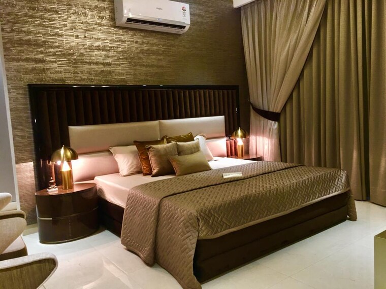 Bedroom, skyline-park 4 Bedroom 1326 Sq.Ft. Apartment In Vip Road Zirakpur 9589496