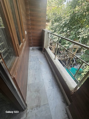 Balcony in 3 BHK Builder Floor at Anand Lok – for Rent