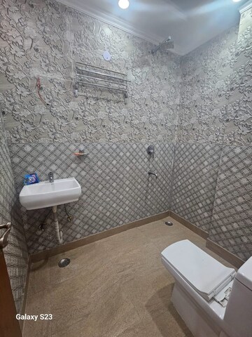 Bathroom in 3 BHK Builder Floor at Anand Lok – for Rent