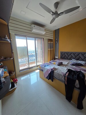 Staircase in 2 BHK Apartment at Cosmos Habitat, Majiwada – for Sale