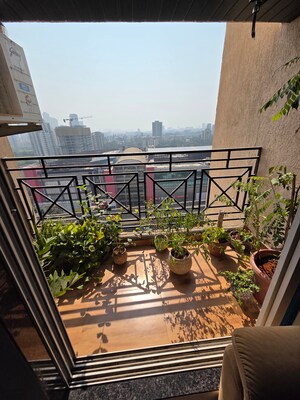 Balcony in 2 BHK Apartment at Cosmos Habitat, Majiwada – for Sale