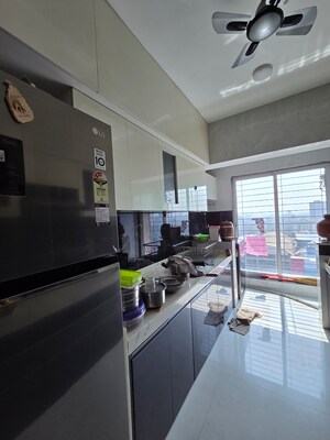 Master Bedroom in 2 BHK Apartment at Cosmos Habitat, Majiwada – for Sale