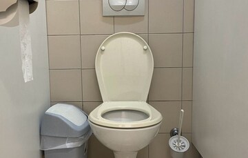 Bathroom in  Office Space at Sahar Plaza, Andheri East – for Rent