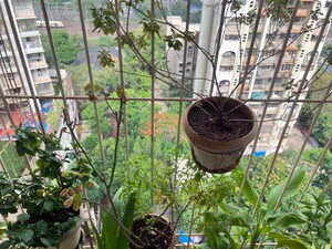 Balcony in 2 BHK Apartment at Aspen Park, Goregaon East – for Rent