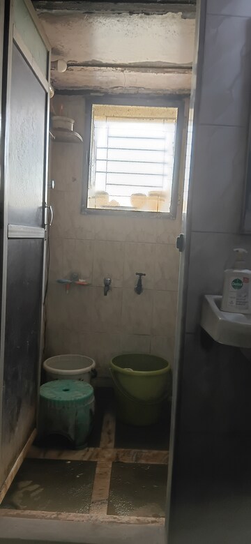 Bathroom in 1 RK Penthouse at Sindhudurg CHS, Vikhroli East – for Sale