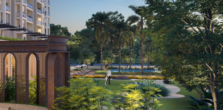 Garden, birla-pravaah 3 Bedroom 2000 Sq.Ft. Apartment In Sector 71 Gurgaon 9590311
