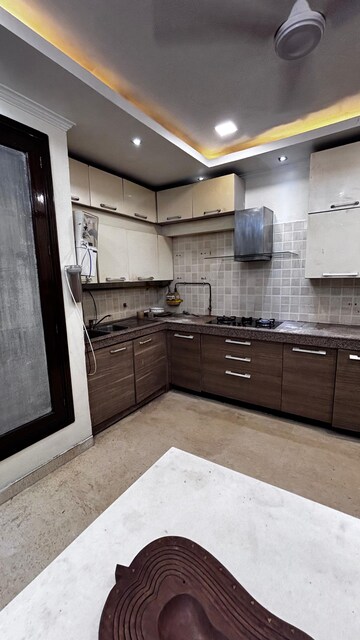 Kitchen in 3 BHK Builder Floor at Fort View Apartments, Kalkaji – for Rent