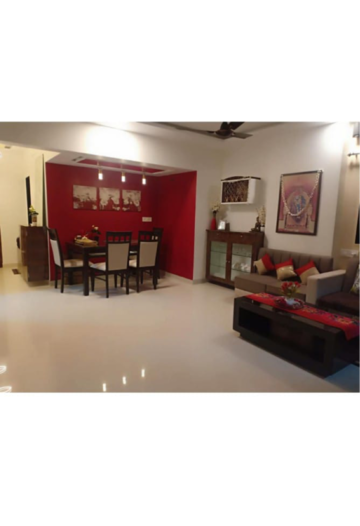 Living Room in 3 BHK Apartment at Cbd Belapur Sector 15 – for Rent