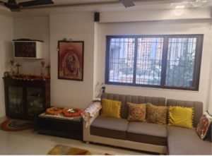 Living Room in 3 BHK Apartment at Cbd Belapur Sector 15 – for Rent