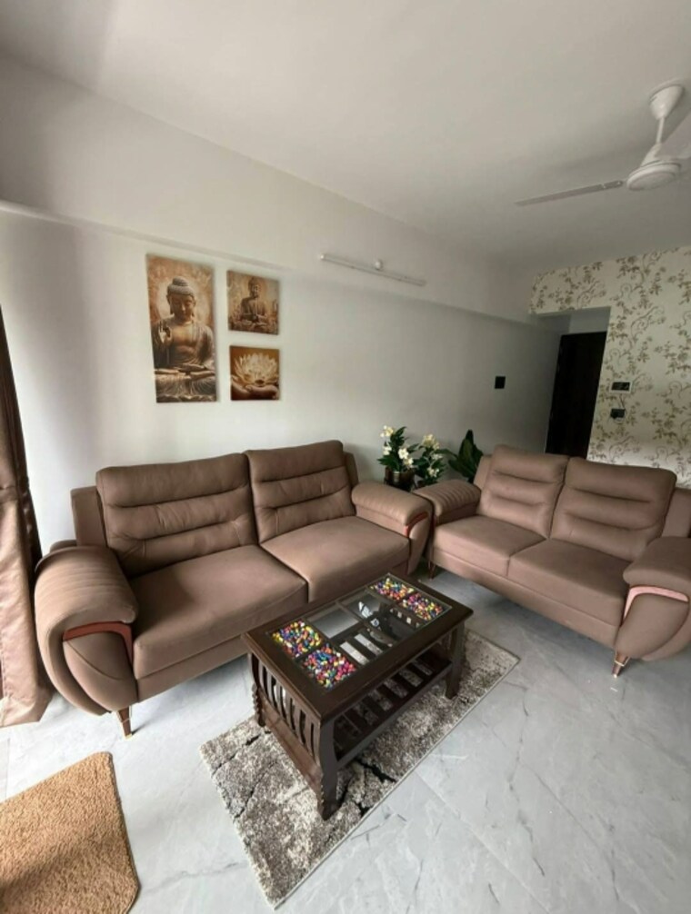 Living Room, ganga-new-town 2 Bedroom 743 Sq.Ft. Apartment In Dhanori Pune 9590607