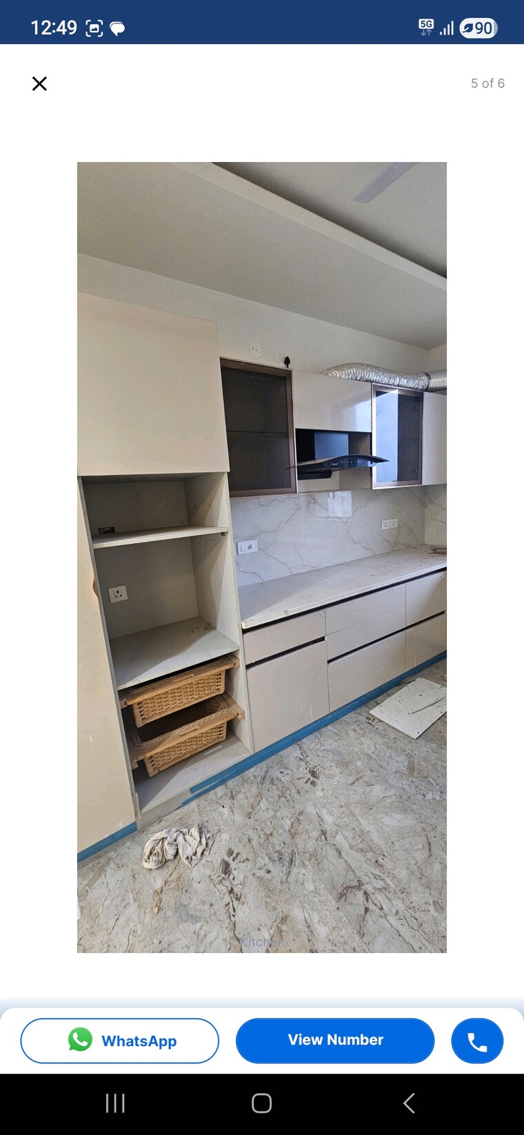 Kitchen, the-sangam-chs 4 Bedroom 2500 Sq.Ft. Builder Floor In Sector 21d Faridabad 9590635