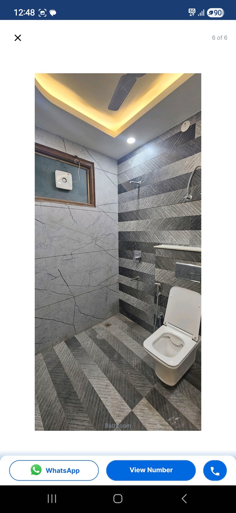 Bathroom, the-sangam-chs 4 Bedroom 2500 Sq.Ft. Builder Floor In Sector 21d Faridabad 9590635