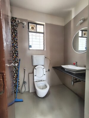 Bathroom in 2 BHK Apartment at Goel Ganga Constella, Kharadi – for Rent