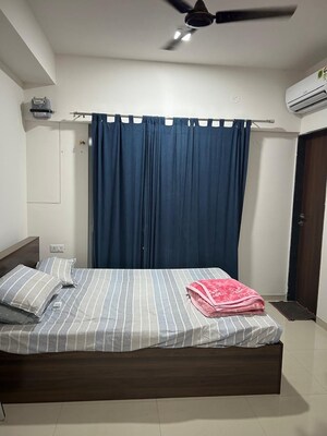 Bedroom in Studio Apartment at Gera World of Joy, Kharadi – for Rent