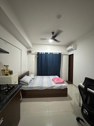 Bedroom in Studio Apartment at Gera World of Joy, Kharadi – for Rent
