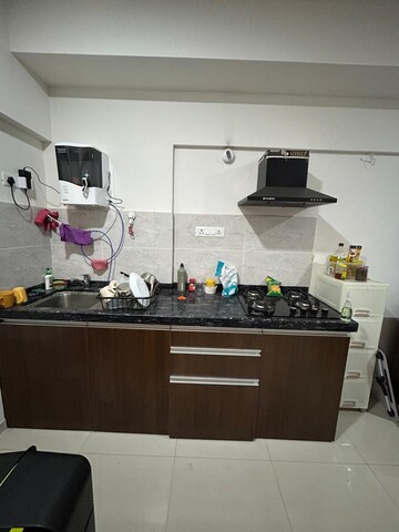 Kitchen in Studio Apartment at Gera World of Joy, Kharadi – for Rent