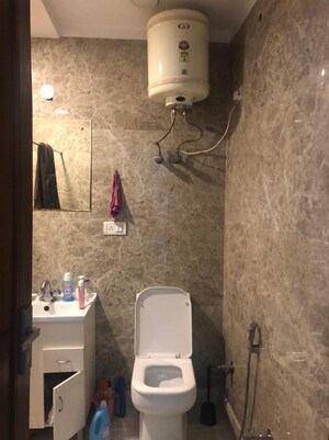Bathroom in 3 BHK Builder Floor at Pragya Kunj  Apartments, Greater Kailash I – for Rent
