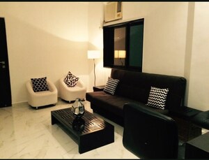 Living Room in 1 BHK Apartment at Vishamber Niwas CHS, Khar West – for Rent