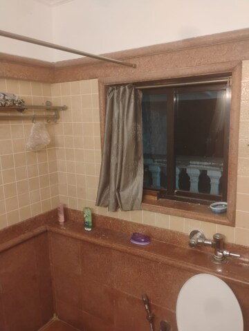 Bathroom in 1 BHK Apartment at Nav Pooja Apartment, Bandra West – for Rent