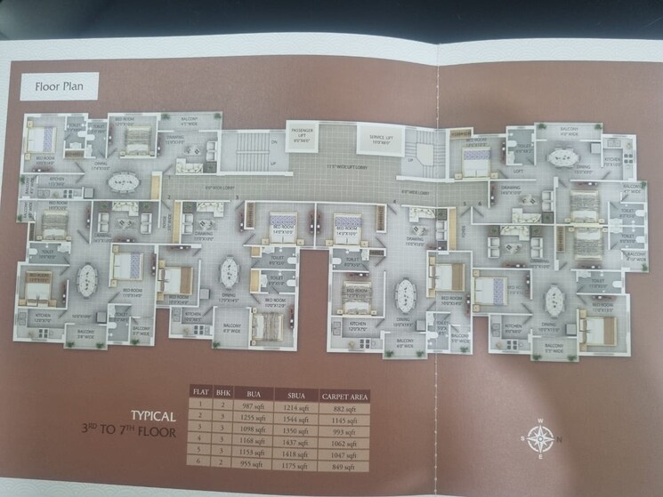 Master Plan, gutuwa 3 Bedroom 1350 Sq.Ft. Apartment In Gutuwa Ranchi 9591023