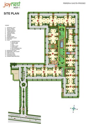 Master Plan in 2 BHK Apartment at Sushma Joynest MOH, Bir Chhat – for Sale