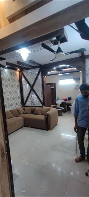 Living Room in 3.5 BHK Apartment at Jankipuram – for Rent