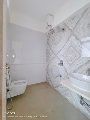 Bathroom in 2 BHK Apartment at Lodha Vista, Lower Parel – for Rent