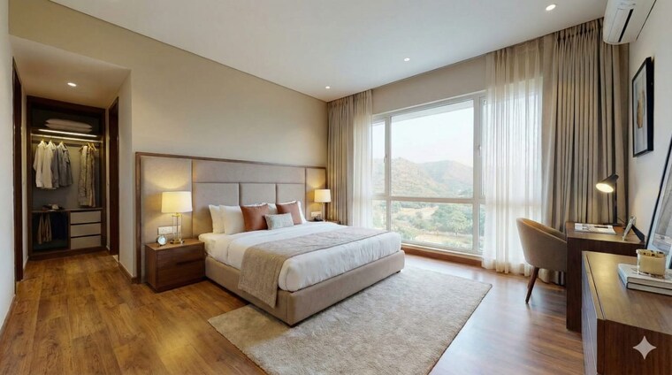 Bedroom, ashiana-aaroham 3 Bedroom 2026 Sq.Ft. Apartment In Sector 80 Gurgaon 9592178