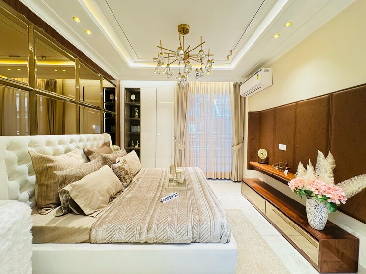 Bedroom, aditya-palm-court 3 Bedroom 1800 Sq.Ft. Apartment In Vip Road Zirakpur 9592142