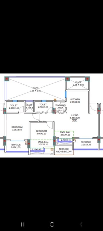 Floor Plan in 2 BHK Apartment at Puranik Abitante, Bavdhan – for Sale