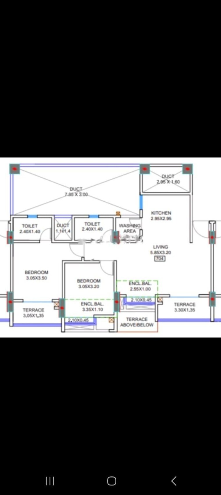 Floor Plan, puranik-abitante 2 Bedroom 784 Sq.Ft. Apartment In Bavdhan Pune 9591990