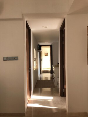 Building Lobby in 4 BHK Apartment at Rustomjee Oriana, Bandra East – for Rent