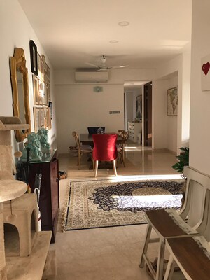 Bedroom in 4 BHK Apartment at Rustomjee Oriana, Bandra East – for Rent