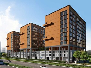  Office Space – Exterior View View at Ambuja Ecospace Business Towers, New Town - for Rent