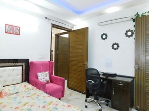 Bedroom in 3 BHK Builder Floor at Chattarpur – for Rent