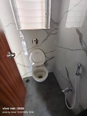 Bathroom in 1 BHK Apartment at Raunak Bliss, Ghodbunder Road – for Rent