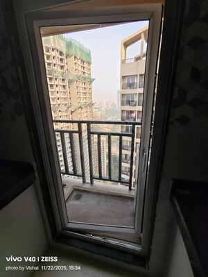 Balcony in 1 BHK Apartment at Raunak Bliss, Ghodbunder Road – for Rent