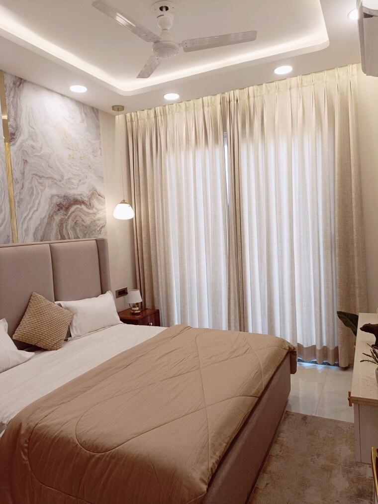 Bedroom, jms-the-majestic 3.5 Bedroom 1800 Sq.Ft. Builder Floor In Manesar Sector 9 Gurgaon 9593014