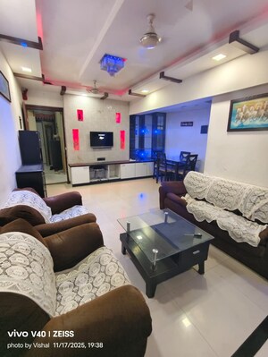 Living Room in 2 BHK Apartment at Cosmos Park, Ghodbunder Road – for Rent