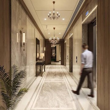 Building Lobby in 4 BHK Apartment at DLF Regal Gardens, Sector 90 – for Sale