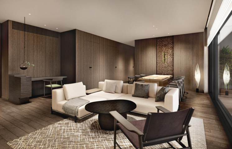 Living Room, krisumi-waterside-residences 2 Bedroom 1740 Sq.Ft. Apartment In Sector 36a Gurgaon 9593754