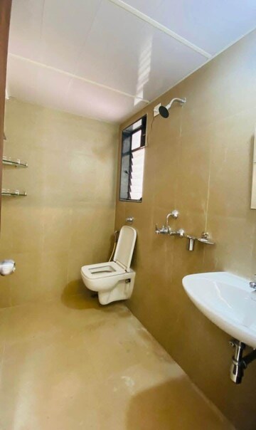 Bathroom in 3 BHK Apartment at Siddhachal Apartment 8, Vasant Vihar – for Rent
