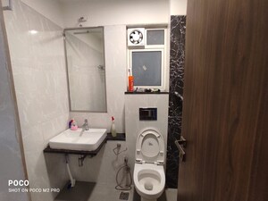 Bathroom in 2 BHK Apartment at Omkar Ananta, Goregaon East – for Rent