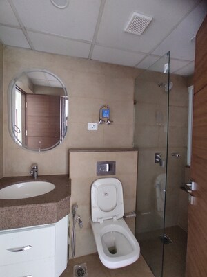 Bathroom in 3 BHK Apartment at Godrej Meridien, Sector 106 – for Rent