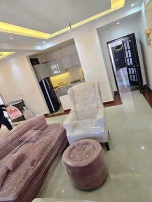 Living Room in 2 BHK Apartment at Jaipurias Sunrise Greens Zirakpur, Vip Road – for Rent