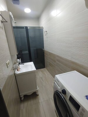 Bathroom in 3 BHK Apartment at Thakur Dham, Boisar – for Rent