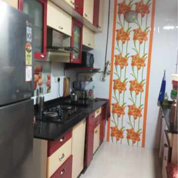Kitchen in 2 BHK Builder Floor at Vashi Sector 30a – for Rent